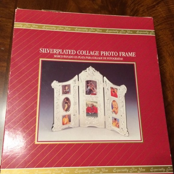 NIB Vintage Godinger Silverplated Collage Photo Frame - Picture 14 of 16
